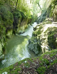 Photo des gorges du Sierroz à Aix les Bains.