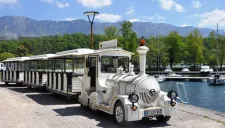 Photo du petit train de Aix les Bains.