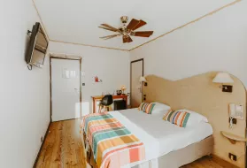 Photo d'une chambre classique de l'hôtel Iroko à Aix les Bains.